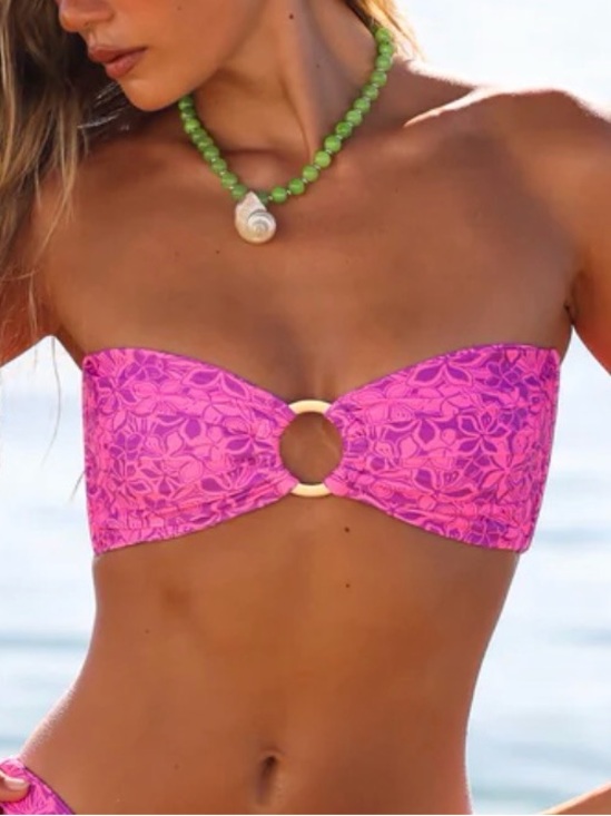 Kulani Kinis Other - Kulani Kinis Purple and Pink Tropical Bikini Bottom